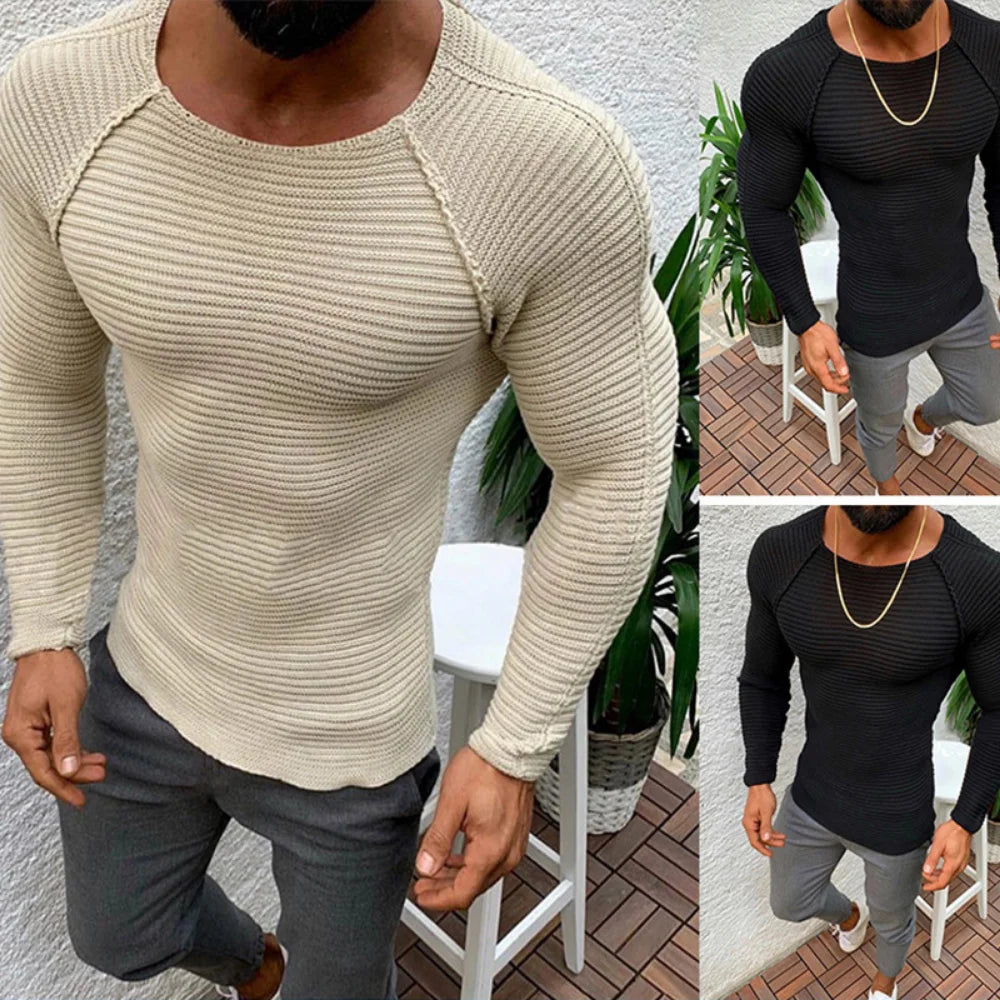 Slim Basic Long Sleeve Sweater